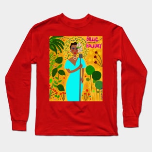 Women in Jazz series: Featuring Billie Holiday Long Sleeve T-Shirt